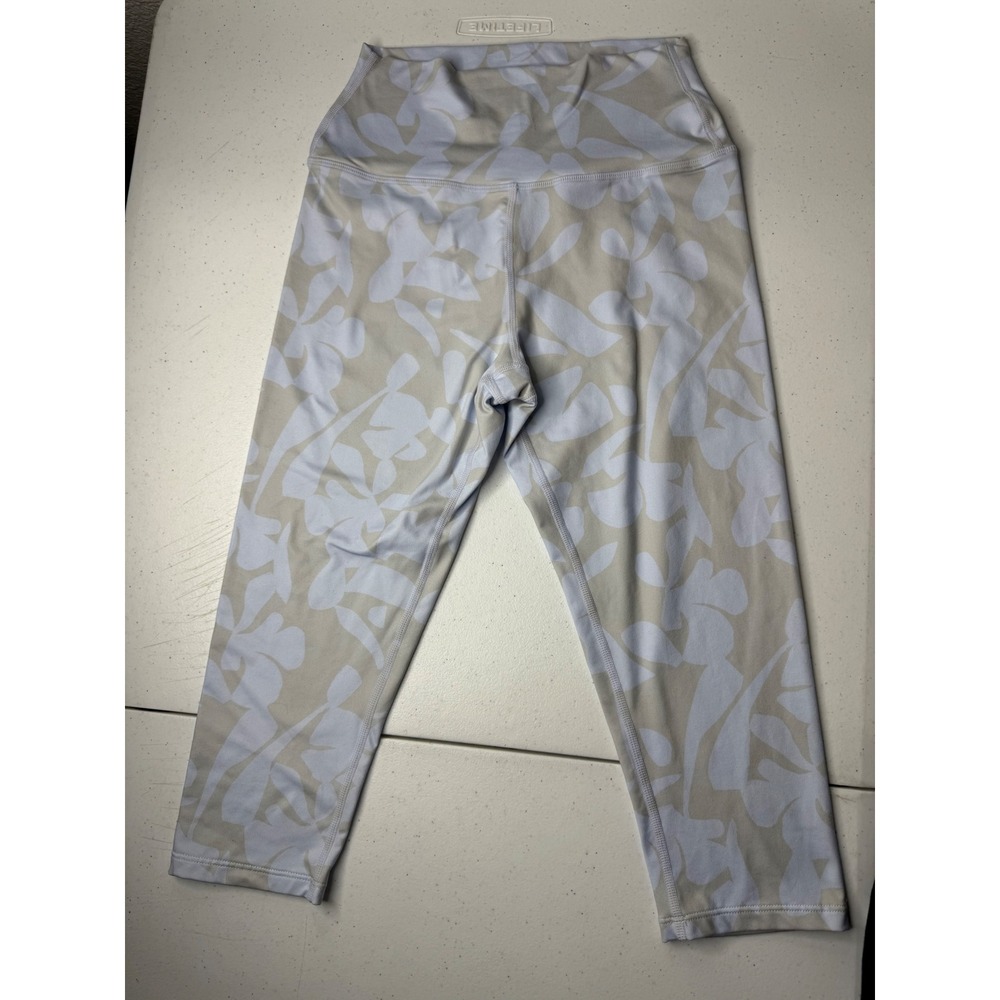 Sage Collective Womens XS Floral Leaf‎ Print High Waist Cropped Leggings